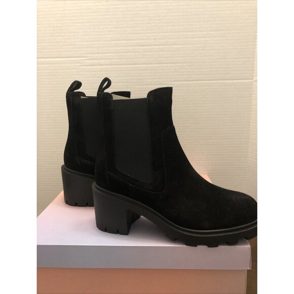 Lisa Vicky JOLT-V in Black Split Suede Size 7.5 - Picture 1 of 6